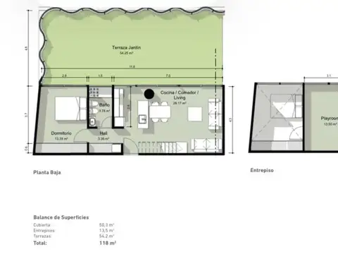 Departamento en Venta de 2 ambientes