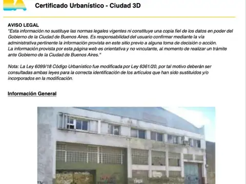 Terreno en Venta en Villa Devoto, USD 770.000