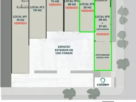 MANANTIALES ll-LOCAL 59m2 EN ALQUILER - APTO GASTRONOMICO