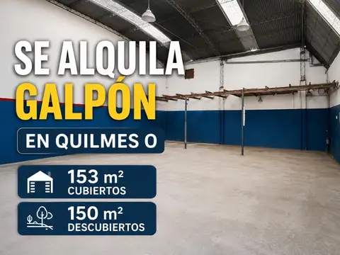 Galpón en Venta en Quilmes, Partido de Quilmes