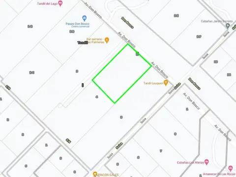 Terreno en Venta 100  mts Fondo