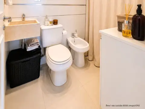 Departamento 2 ambientes con 1 baño