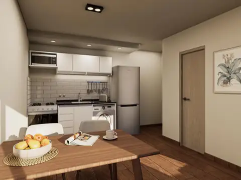 Departamento 2 ambientes con 1 baño