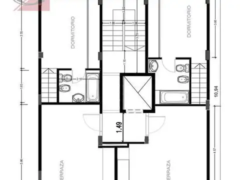 Departamento 3 ambientes con 1 baño