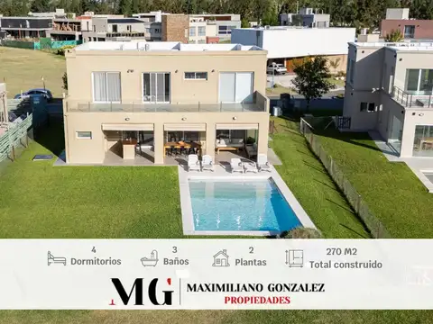 Casa en alquiler, 5 ambientes. Terralagos, Canning.