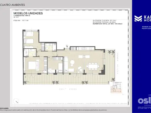 Departamento en Venta en Belgrano, USD 546.894