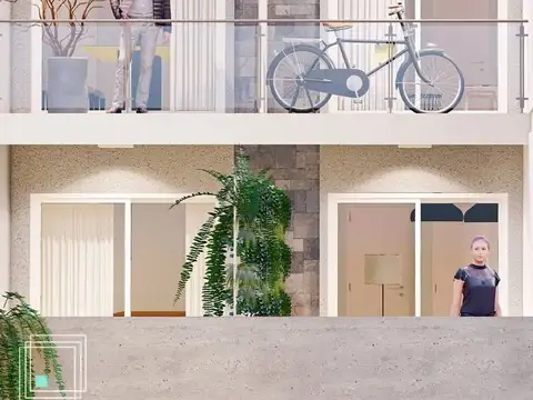 Departamento 2 ambientes con 1 baño