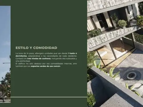Departamento en Venta con 1 cocheras