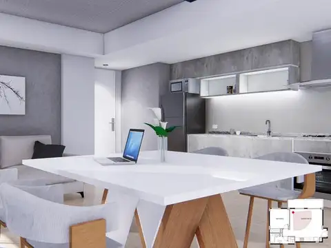 Departamento en Venta de 1 dormitorio