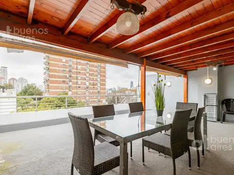 Departamento 2 ambientes con terraza propia en alquiler temporario en Las Cañitas