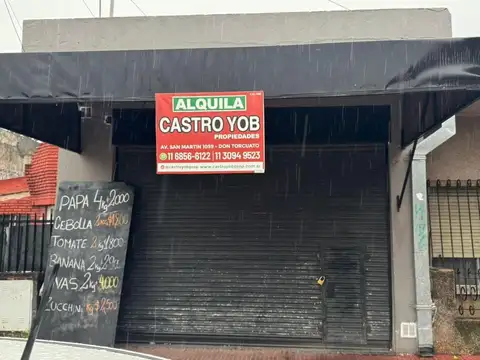 EXCELENTE LOCAL SOBRE AV. SAN MARTIN