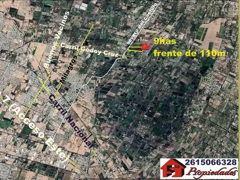 Terreno en Venta 110  mts Frente