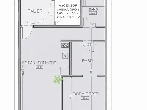DEPARTAMENTO venta 2 AMBIENTES 50 METROS Caballito