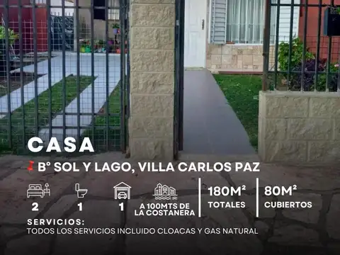 VENTA DE PH 2 DORMITORIOS EN BARRIO SOL Y LAGO, VILLA CARLOS PAZ