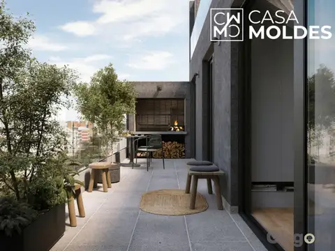 Departamento 2 ambientes con 2 baños