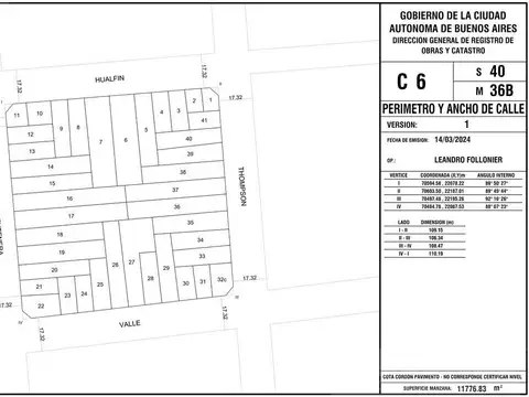Terreno en Venta en Caballito, USD 740.000