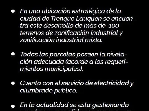 Terreno en Venta en Trenque Lauquen, USD 55.000