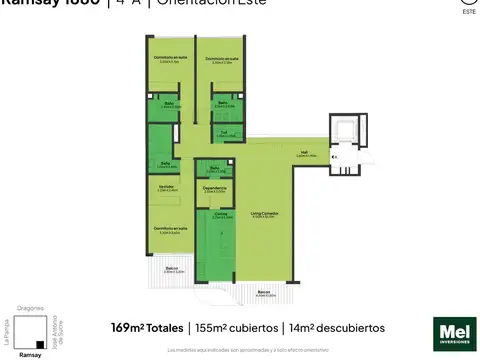 Ramsay 1800, Piso 4°