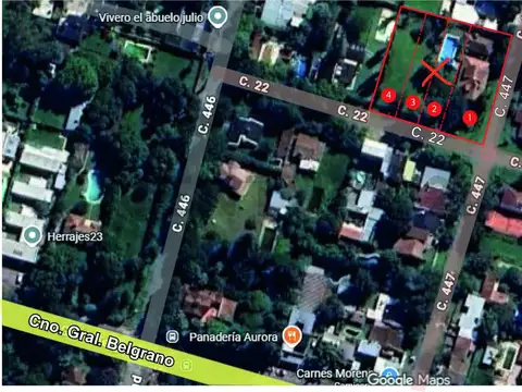 Importante terreno en esquina en City Bell entre caminos – Ideal desarrollo o inversión
