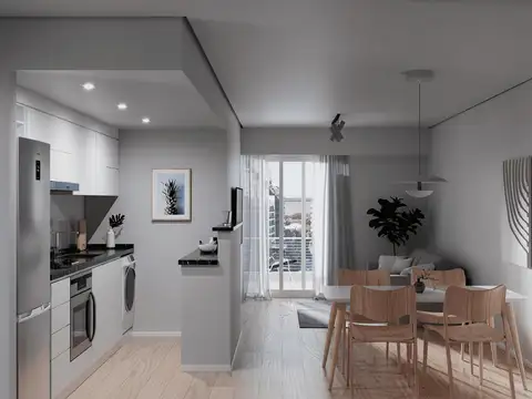Depto 1 dorm en Alvear y Santa Fe - De pozo!  -24 Cuotas-