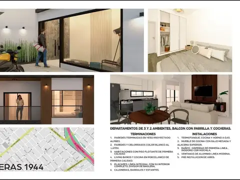 Departamento en Venta de 3 ambientes