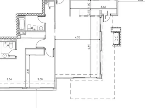 Departamento 5 ambientes con 2 baños