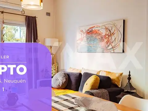 ALQUILER TEMPORAL DEPTO 1 DORMITORIO AMOBLADO