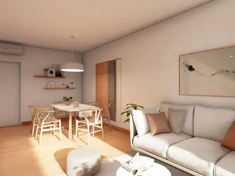 Departamento 2 ambientes con 1 baño