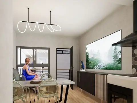 Departamento 2 ambientes con 1 baño