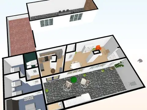 Depto Tipo Casa en Alquiler de 4 ambientes