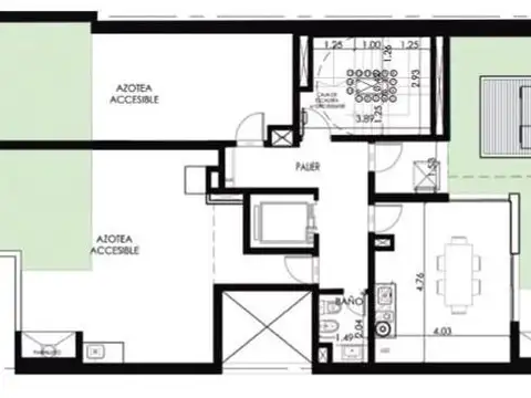 Departamento en Venta con 1 cochera