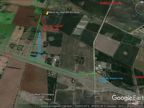 Venta campo agrícola ganadero con mejoras de 32 has. Zarate
