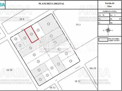 Terreno en Venta de 2831,0 m2