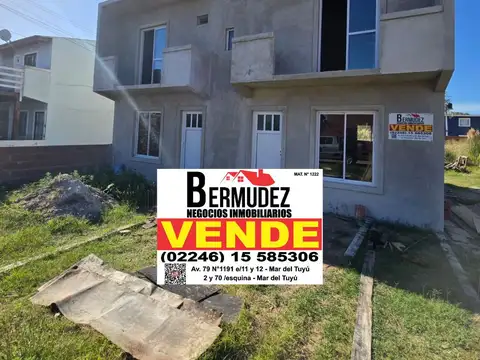 Venta Dúplex 3 Ambientes En Mar Del Tuyu Calle 81 Entre 8 Y 9