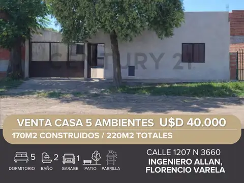 VENTA CASA EN INGENIERO ALLAN