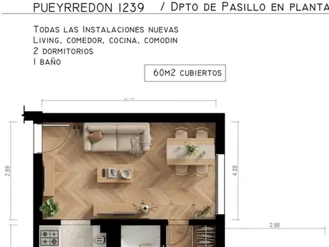 Departamento en Venta de 5 ambientes