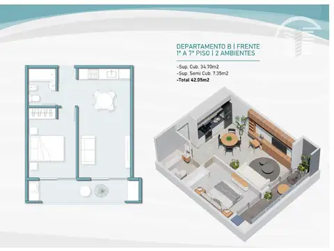 Departamento en venta en San Martin