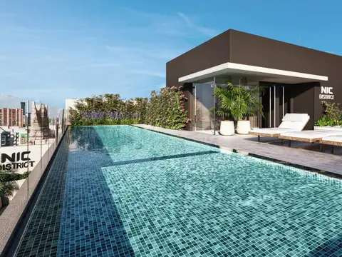 Monoambiente con patio - Emprendimiento Nic District - Proyecto Aisenson - Entrega septiembre 2027