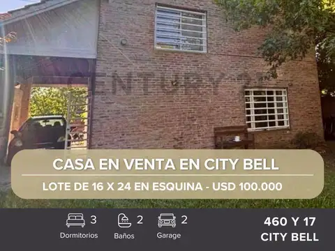 Venta casa 3 dormitorios City Bell entre caminos