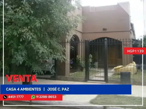 Casa - Venta - Argentina, José C Paz - Manuel de Pinazo 1450