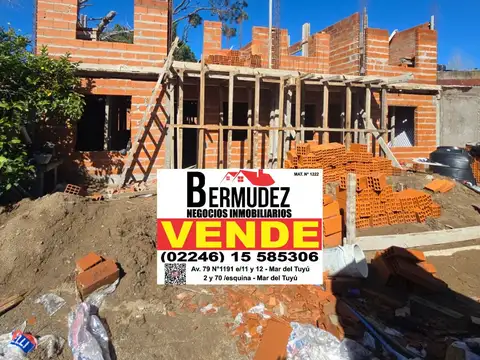Venta Depto 3 Ambientes Al Fondo Calle 69 Entre 1 Y 2 Mar Del Tuyu Anticipo y Cuotas!