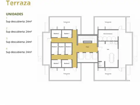 Departamento 3 ambientes con 2 baños