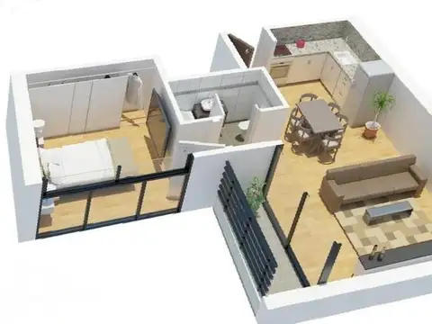 Departamento en Venta de 2 ambientes