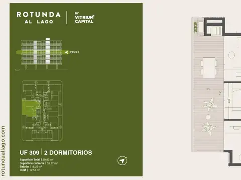 Rotunda al Lago 2 dorm Diciembre 2027