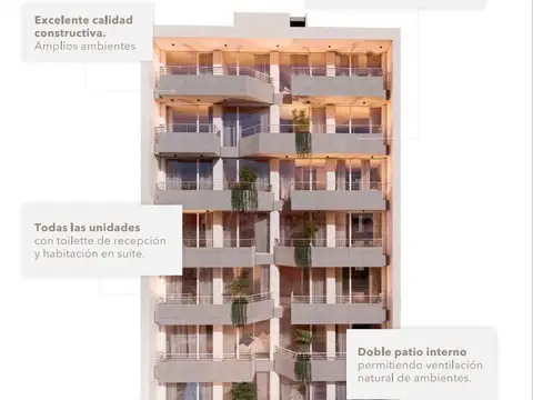 Departamento en Venta de 2 ambientes