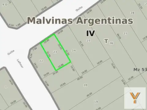Terreno en Venta en Arturo Seguí, USD 124.000