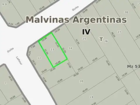 Terreno en Venta en Arturo Segui, USD 124.000