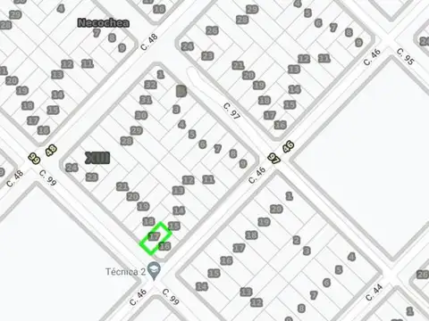 Terreno en Venta 20  mts Fondo