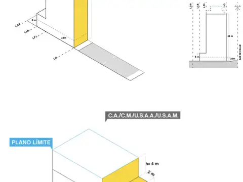 Terreno en Venta 871  mts Frente