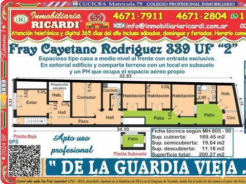 DE LA GUARDIA VIEJA ... PH antiguo al frente 100% independ 